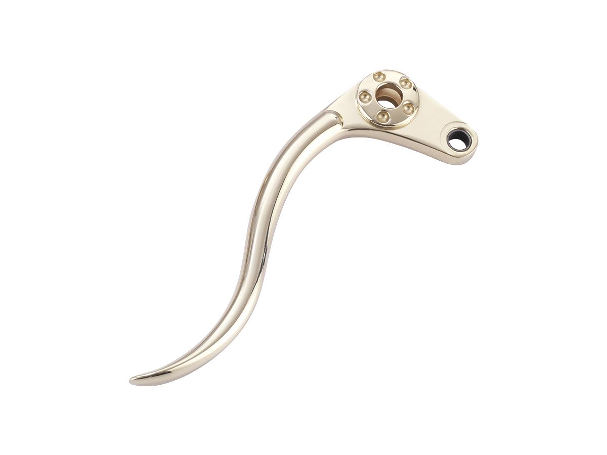 Kustom Tech Deluxe Hand Control Replacement Lever For Brake And Clutch Cable Perch Brass Polished Kustom Tech Default Title