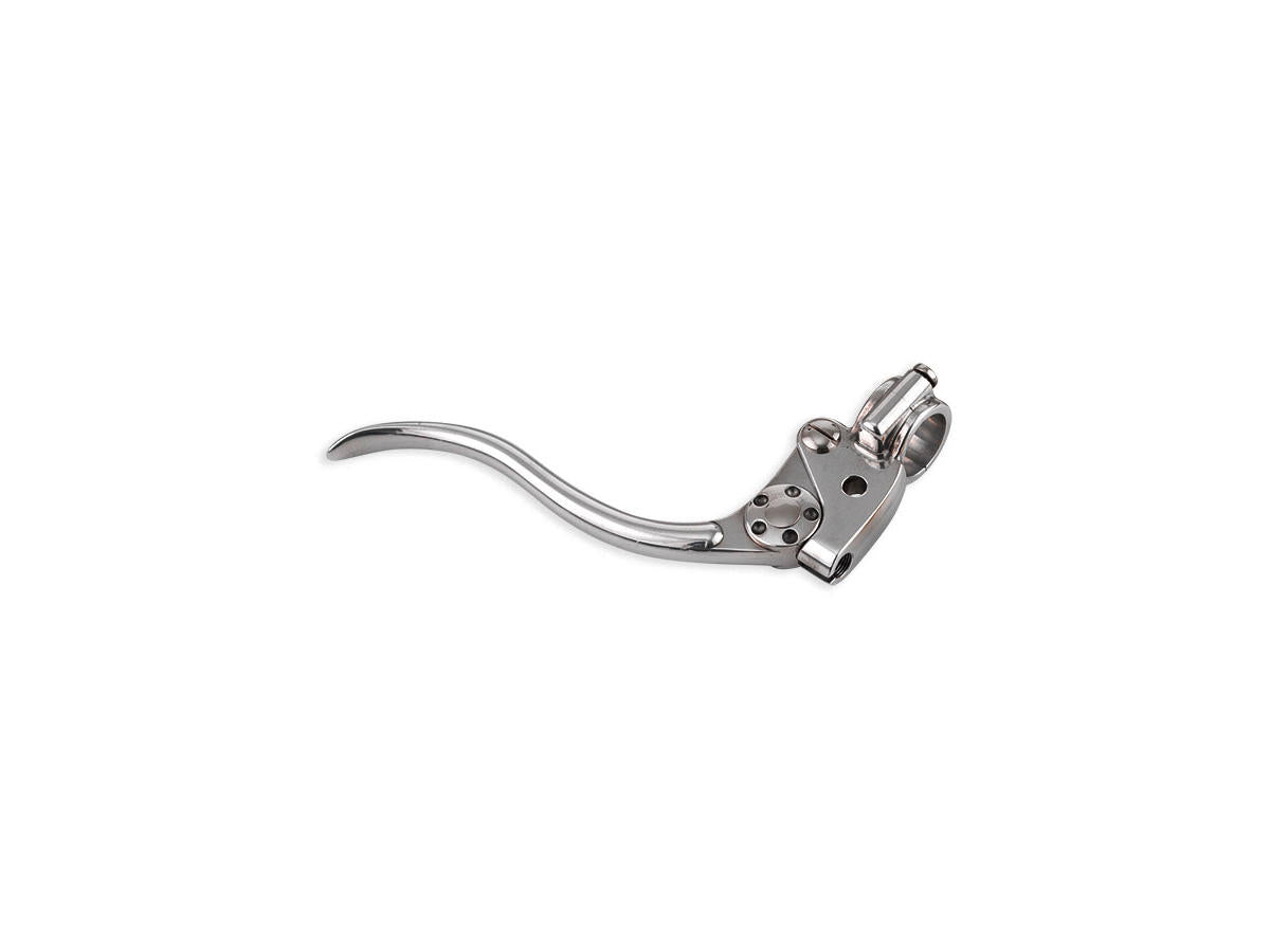 Kustom Tech Deluxe Brake Perch Assembly Aluminium Polished Lever Aluminium Polished 1" Cable Operated Kustom Tech Default Title