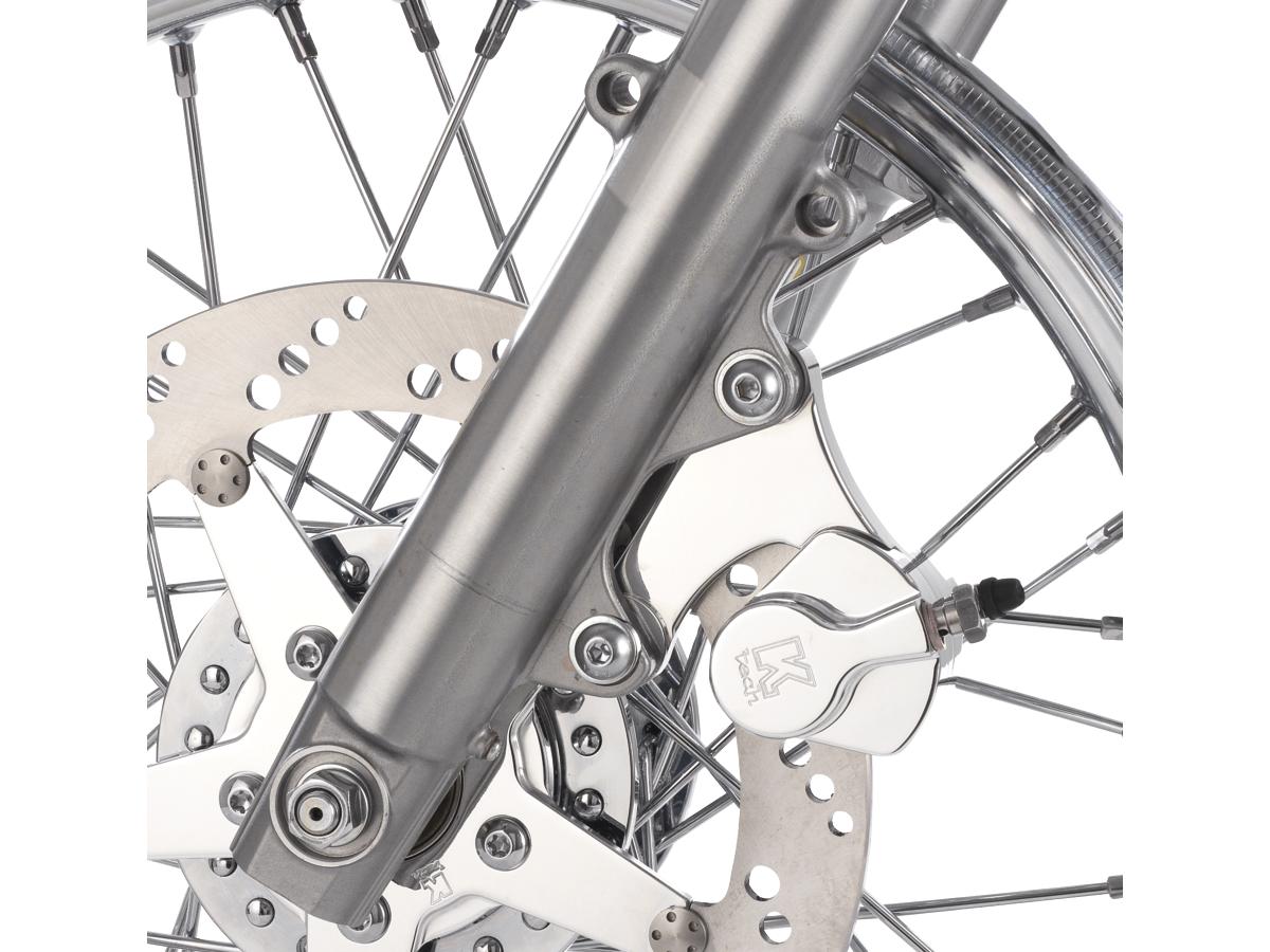 Kustom Tech Kustom Tech 2 Piston Front Bracket, For 11,5" Rotor, Left, Polished Kustom Tech Default Title