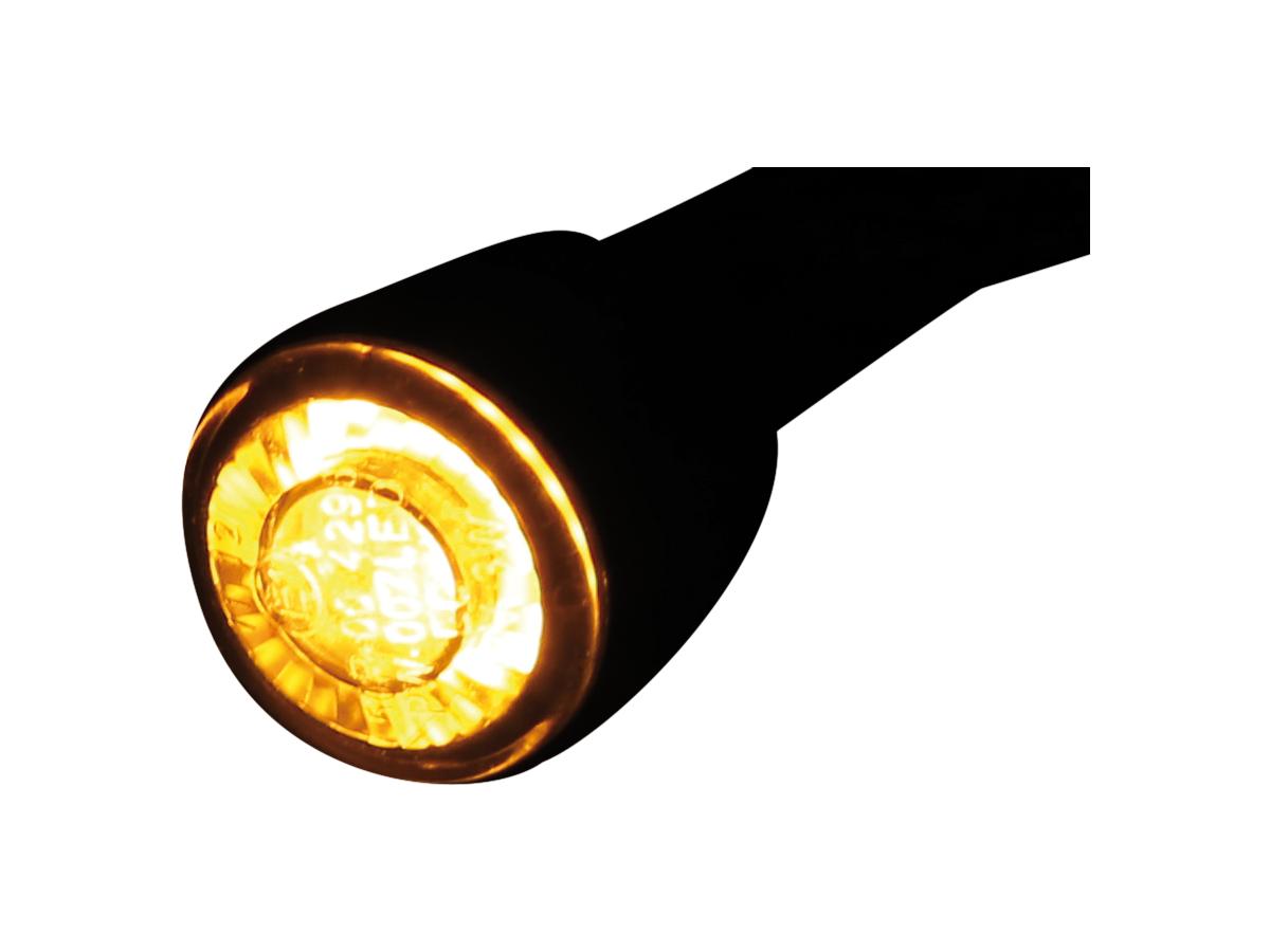 Highsider Apollo Led Turn Signal Diameter(mm): 22 , Depth(mm): 13, Approved For Front And Rear Installation Black Smoke Led Highsider Default Title