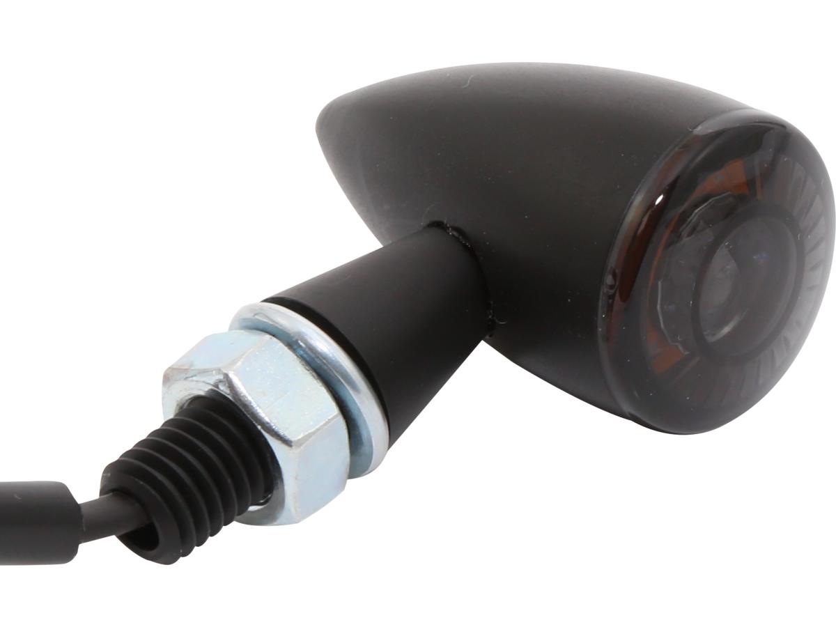 Highsider Apollo Bullet Led Turn Signal Black Anodized Smoke Led Highsider