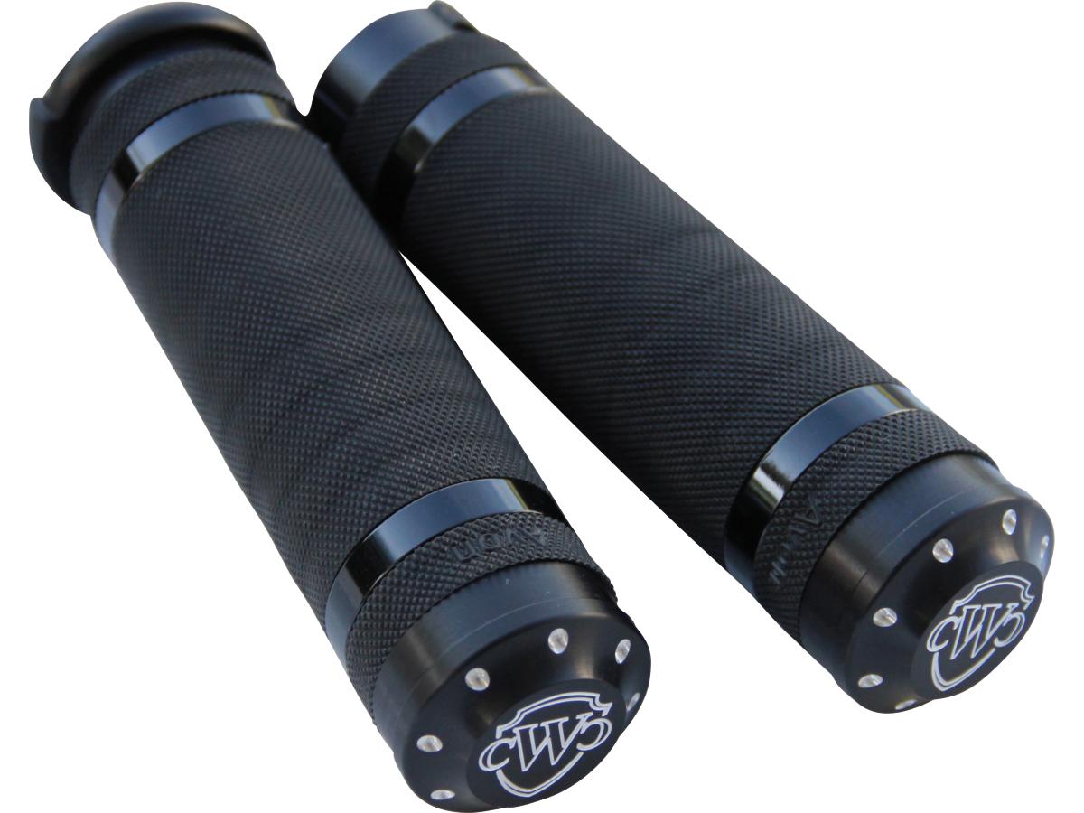 Cult Werk Logo Grips Black Powder Coated 1" Throttle Cables Cult Werk Default Title