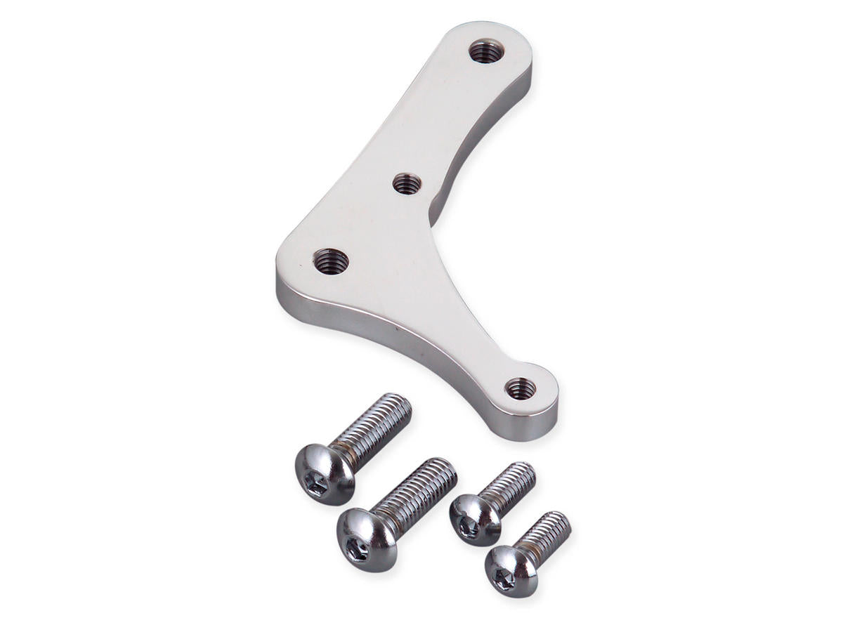 Kustom Tech 4 Piston Front Bracket, For 8,5" Rotor, Left And Right, Polished Kustom Tech Default Title