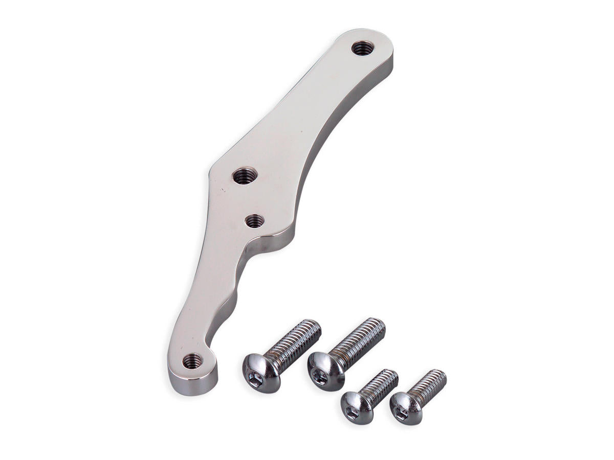 Kustom Tech 4 Piston Front Bracket, For 11,5" Rotor, Left And Right, Polished Kustom Tech Default Title