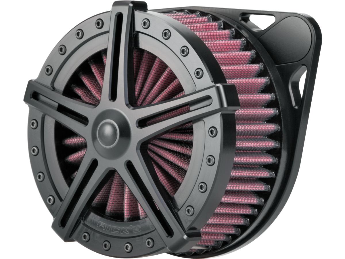 Ricks Motorcycles Good Guys 2 Apollo 5 Air Cleaner Cover Black Ricks Motorcycles Default Title