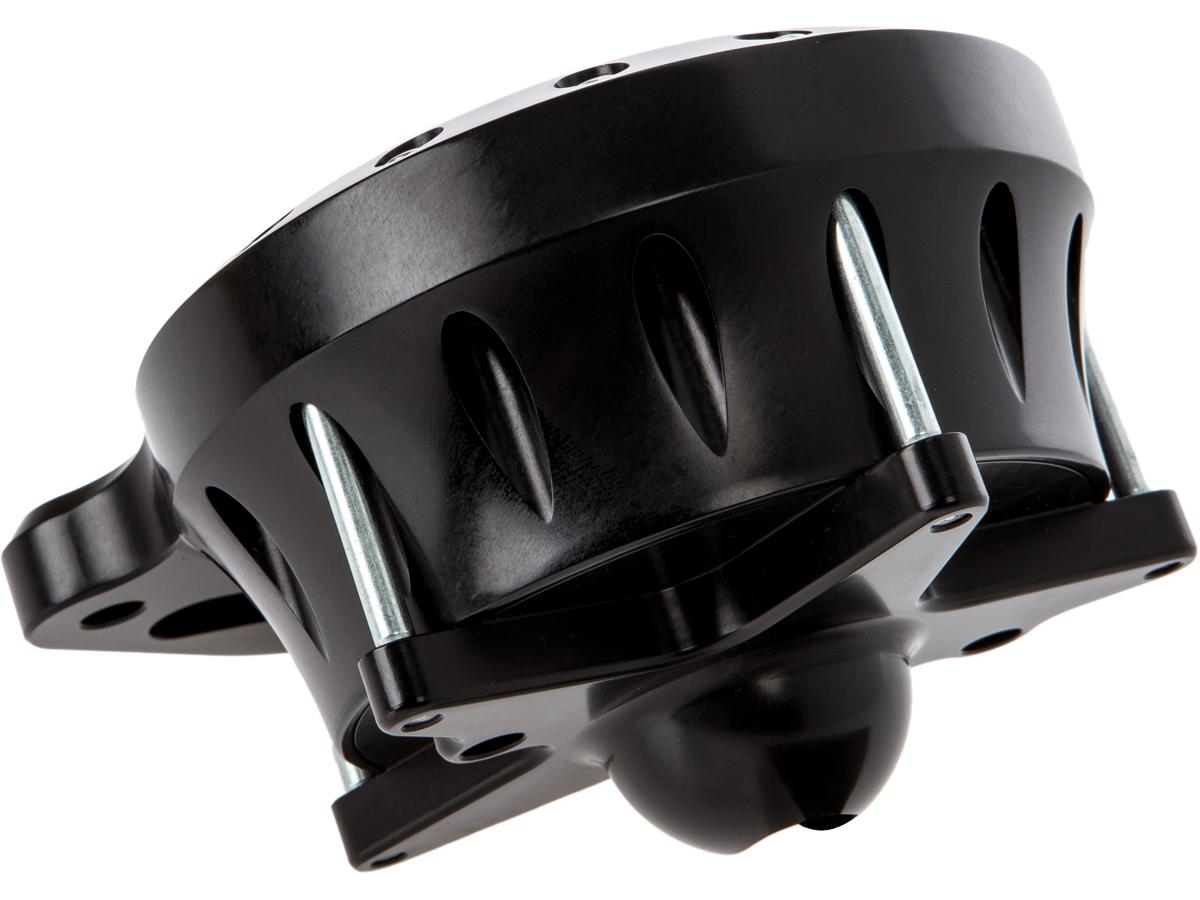 Ricks Motorcycles Iron Speedometer Housing For Sportster Black Anodized Ricks Motorcycles