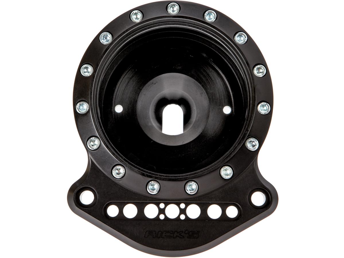 Ricks Motorcycles Iron Speedometer Housing For Sportster Black Anodized Ricks Motorcycles
