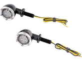 Chopper Kulture Led Turn Signal Aluminum Black Anodized Clear Led Chopper Kulture Default Title