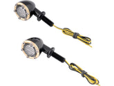 Chopper Kulture Led Turn Signal Brass Black Anodized Clear Led Chopper Kulture Default Title