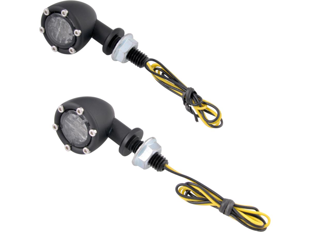 Chopper Kulture Led Turn Signal Black Anodized Clear Led Chopper Kulture Default Title