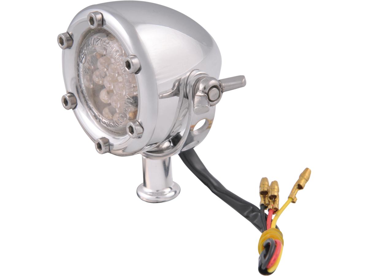 Chopper Kulture Led Taillight Aluminium Polished Clear Led Chopper Kulture Default Title
