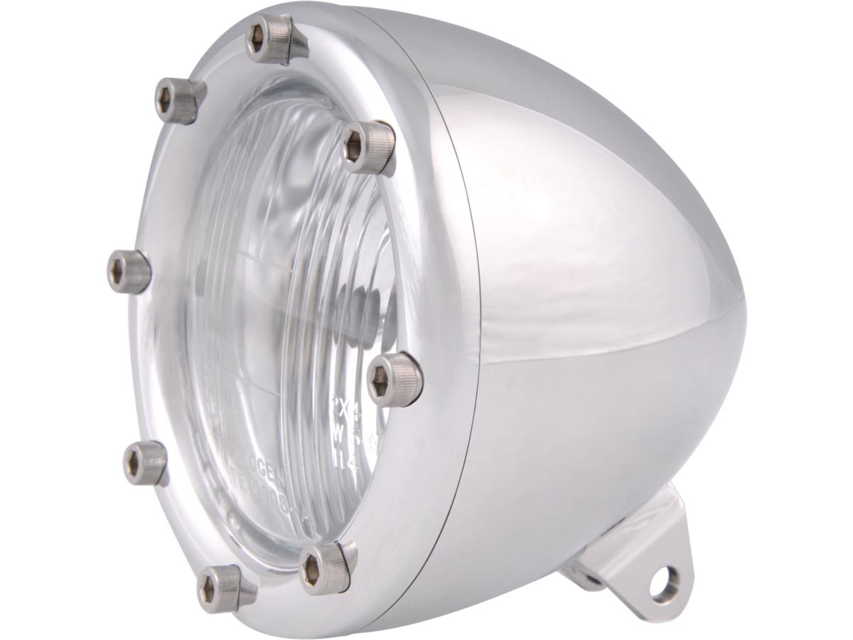 Chopper Kulture 4" Headlight Aluminium Polished H4 Chopper Kulture Default Title