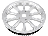 Performance Machine Revel Pulleys Chrome 1" 66 Teeth Performance Machine Default Title