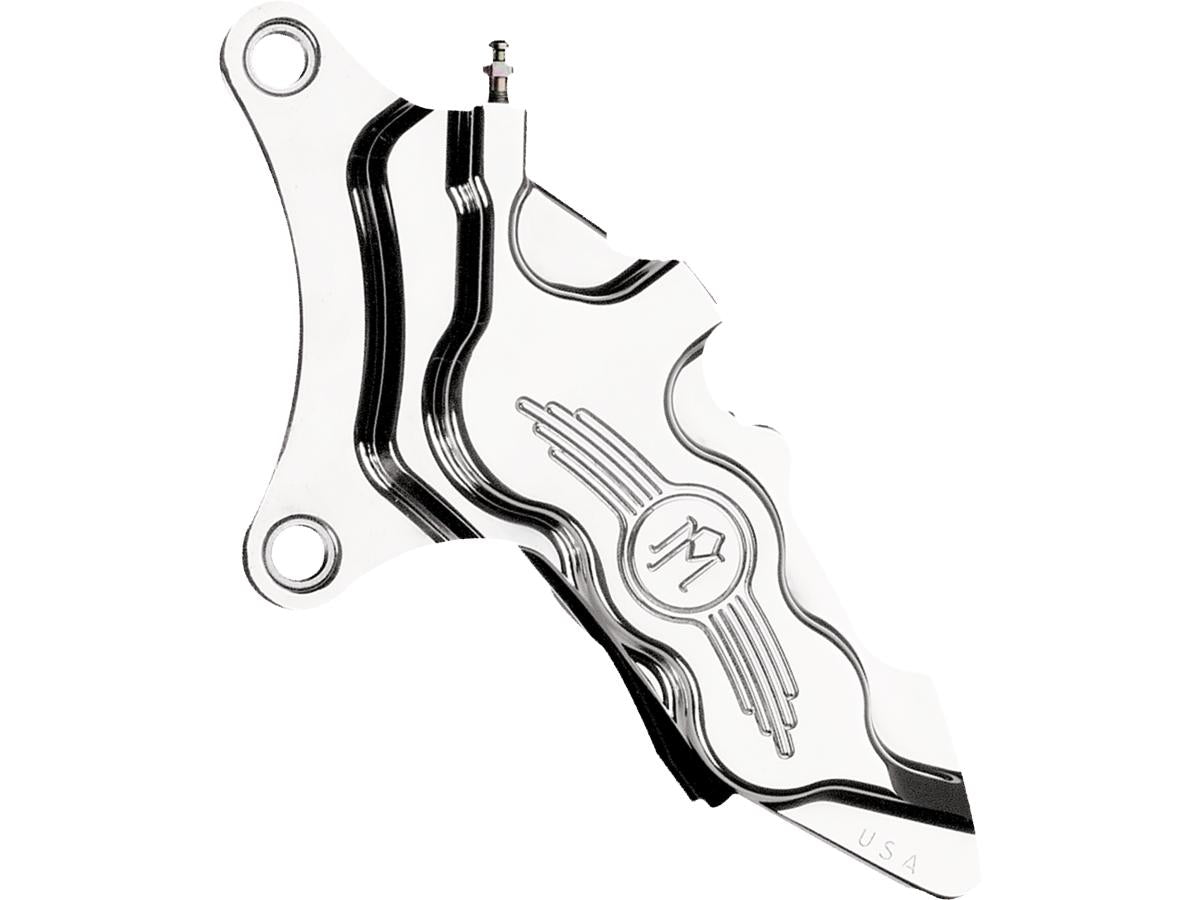 Performance Machine 6 Piston Differential Bore Brake Caliper Chrome Left Performance Machine Default Title