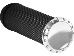 Thunderbike Drilled Base Grip And Footpeg Toppers Aluminium Polished Thunderbike Default Title