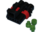 Namz Delphi Packard Weatherpack Connectors 3 Wire Female Black Namz Default Title