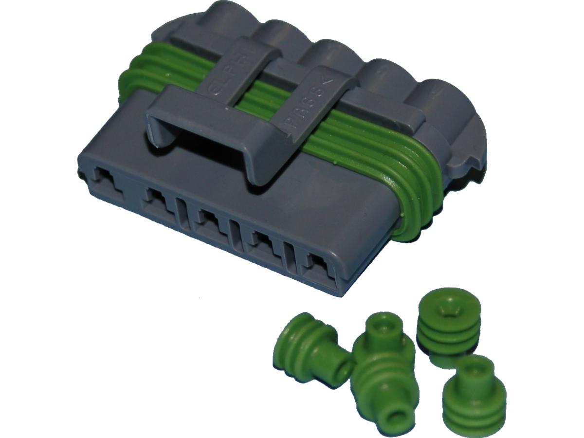 Namz Delphi Packard Weatherpack Connectors 5 Wire Female Gray Namz Default Title