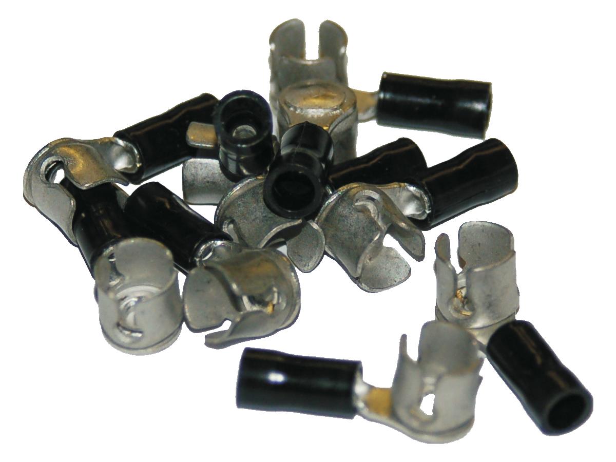 Namz 0,7 1,2 Mm 1/4" Cap Type Crimp Terminal Black Namz Default Title