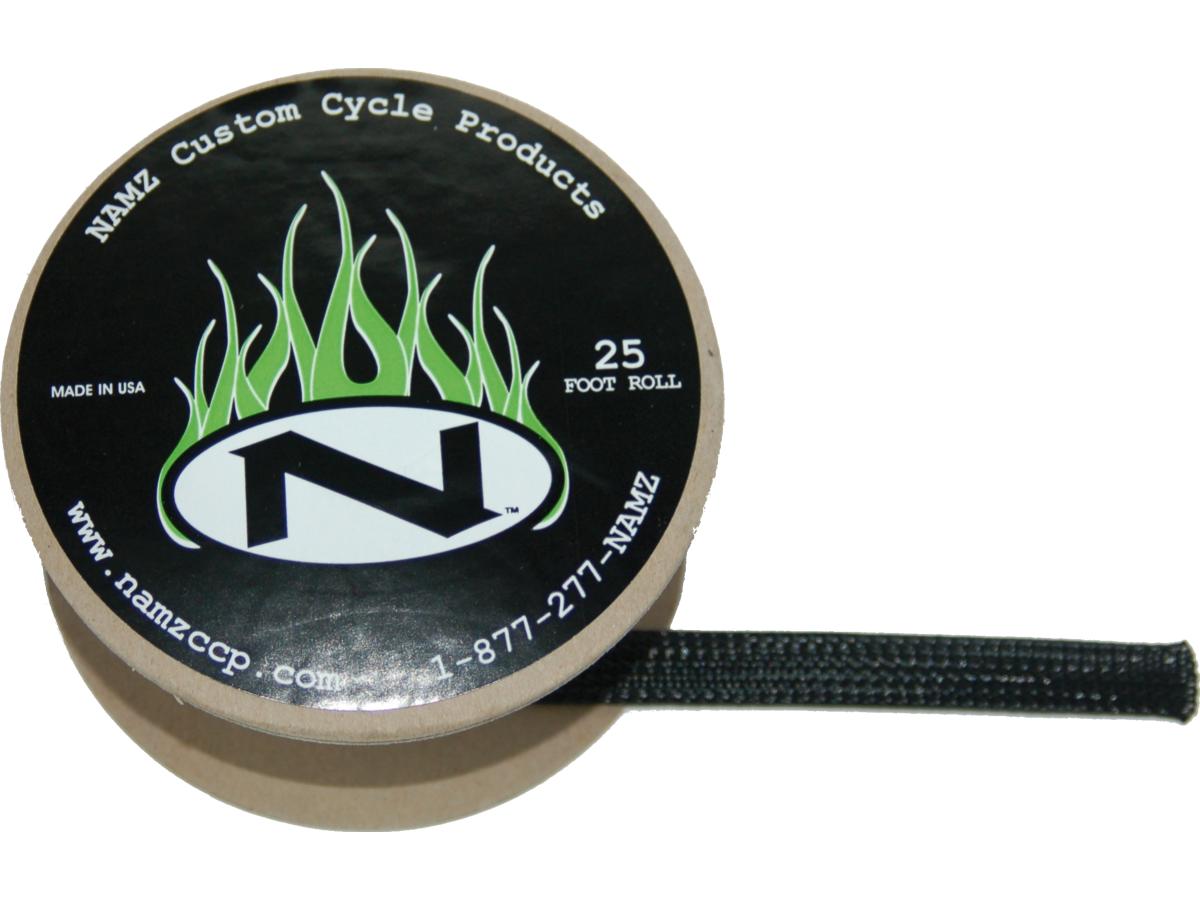 Namz 1/4" Id Black Flex Sleeving, 1/4" Id Black Namz Default Title