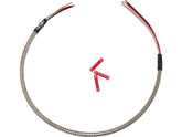 Namz Headlight Harness, Stainless Braided And Clear Coated, Stock Length, Universal Fittment Universal Headlight Harness Namz Default Title