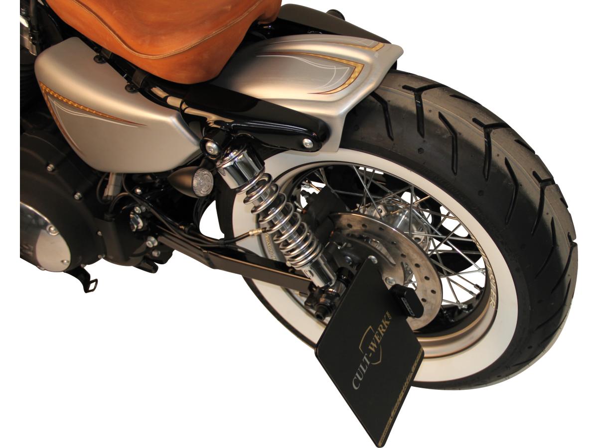 Cult Werk Sidemount License Plate Bracket Kit Austria 210 X 170 Mm Black Powder Coated Cult Werk