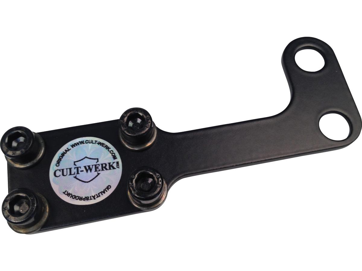 Cult Werk Coil Bracket, Black Coil Relocation Bracket Black Cult Werk