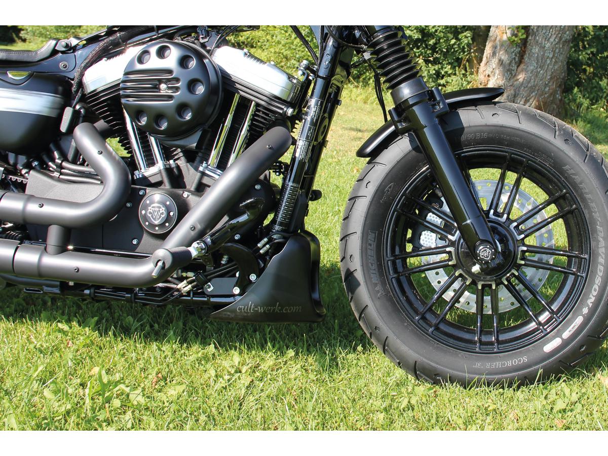 Cult Werk Chin Fairing, Bobber, Abs, Paintable Lower Frame Cover Cult Werk