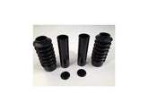 Cult Werk 6 Piece Fork Covers With Lower Fork Rubbers Plain Black Gloss Powder Coated Cult Werk Default Title