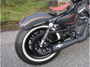 Cult Werk Oem Style Rear Fender For Sportster Models Long Black Ready To Paint Cult Werk