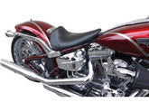Custom Single Seat For Breakout Smooth Black Synthetic Leather Holy Death Motorcycle Co. Default Title