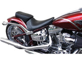 Custom Pilion Pad For Breakout Smooth Black Synthetic Leather Urethane Holy Death Motorcycle Co. Default Title