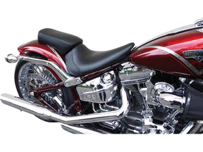 Custom Pilion Pad For Breakout Smooth Black Synthetic Leather Urethane Holy Death Motorcycle Co. Default Title