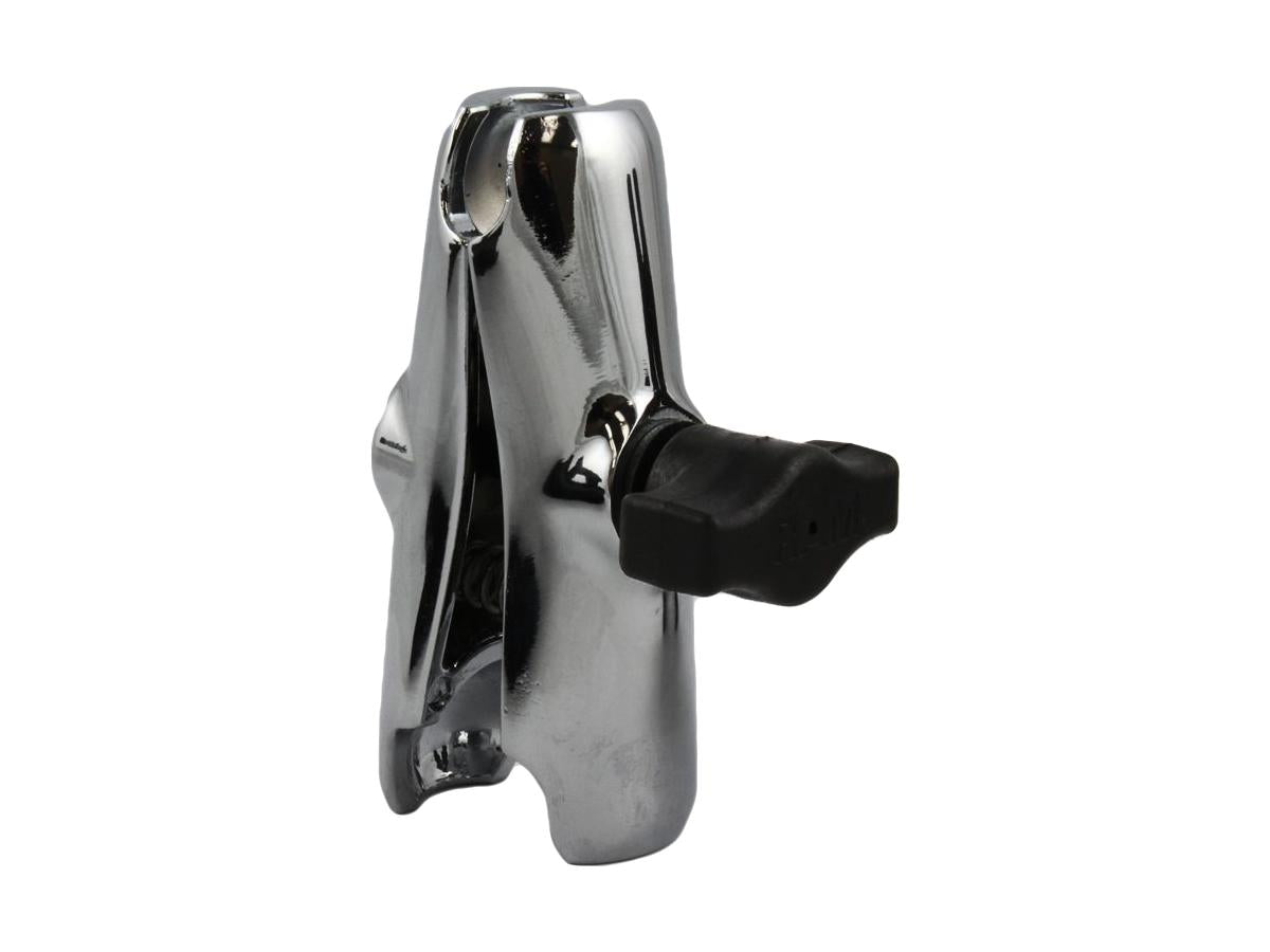Ram Mounts Double Socket Arm For 1" Rubber Balls Medium Chrome 90 Mm Ram Mounts Default Title