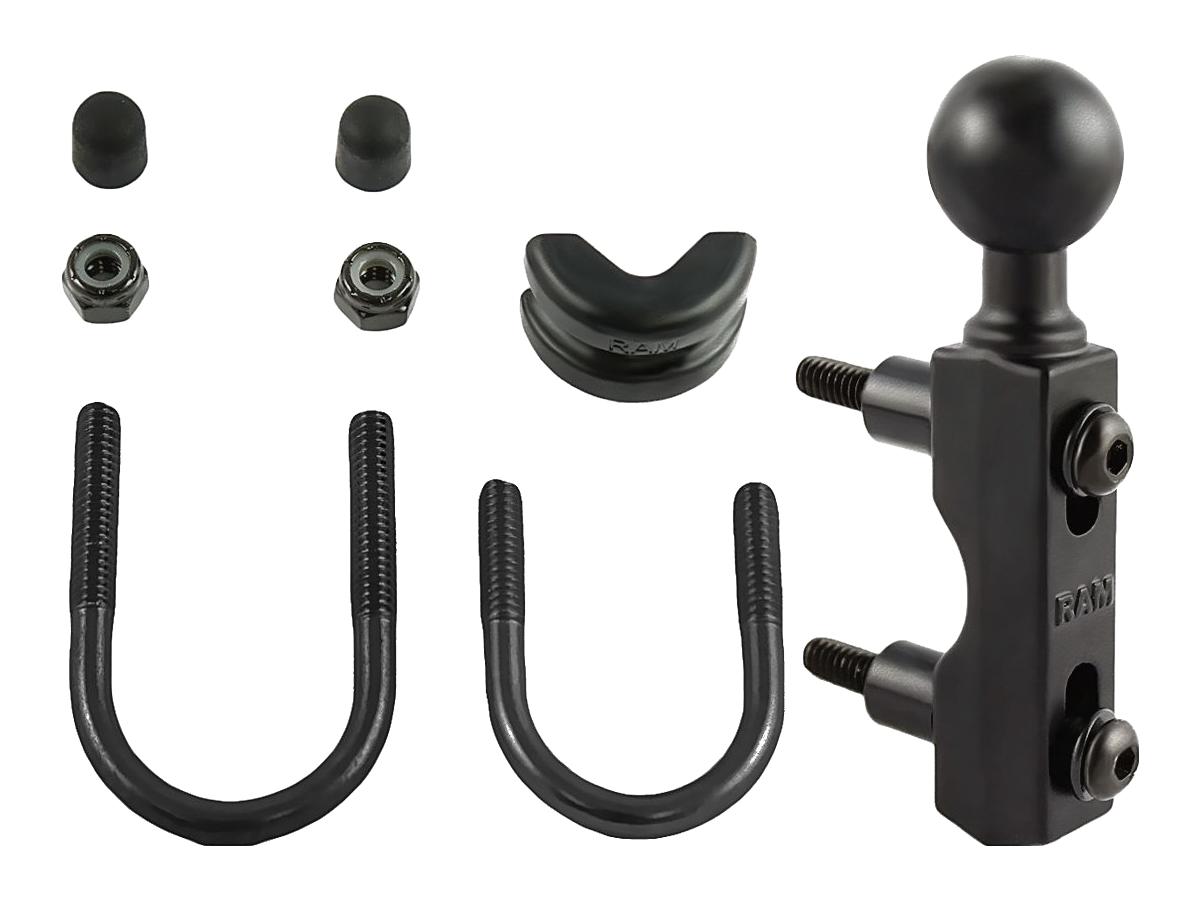 Ram Mounts Ram Motorcycle Combination Base For Handlebar Or Brake/Clutch Reservoir With 1" Ball Combination Base Ram Mounts Default Title