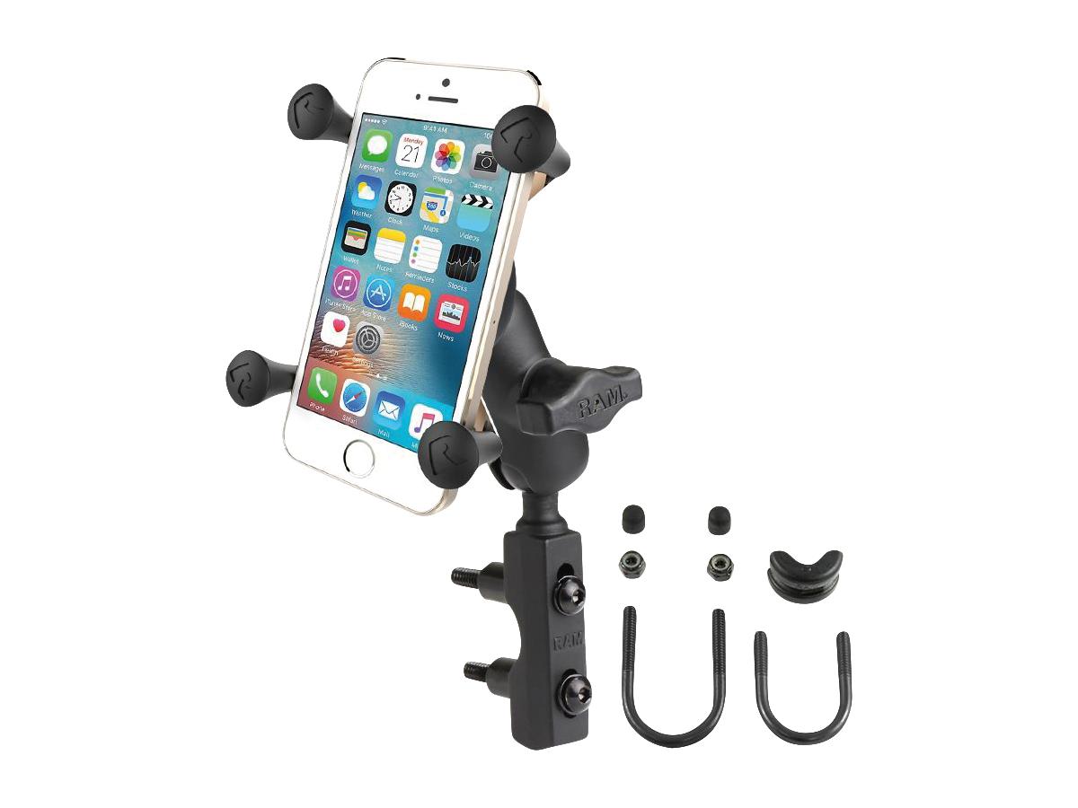 Ram Mounts Ram Combination Brake/Clutch Reservoir U Bolt Mount With Short Arm And Universal X Grip Cell/Iphone Cradle U Bolt Mount Ram Mounts Default Title