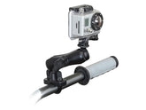 Ram Mounts Ram Handlebar Rail Mount, Zinc Coated U Bolt And 1" Diameter Ball With Custom Gopro Hero Adapter U Bolt Handlebar Mount Ram Mounts Default Title