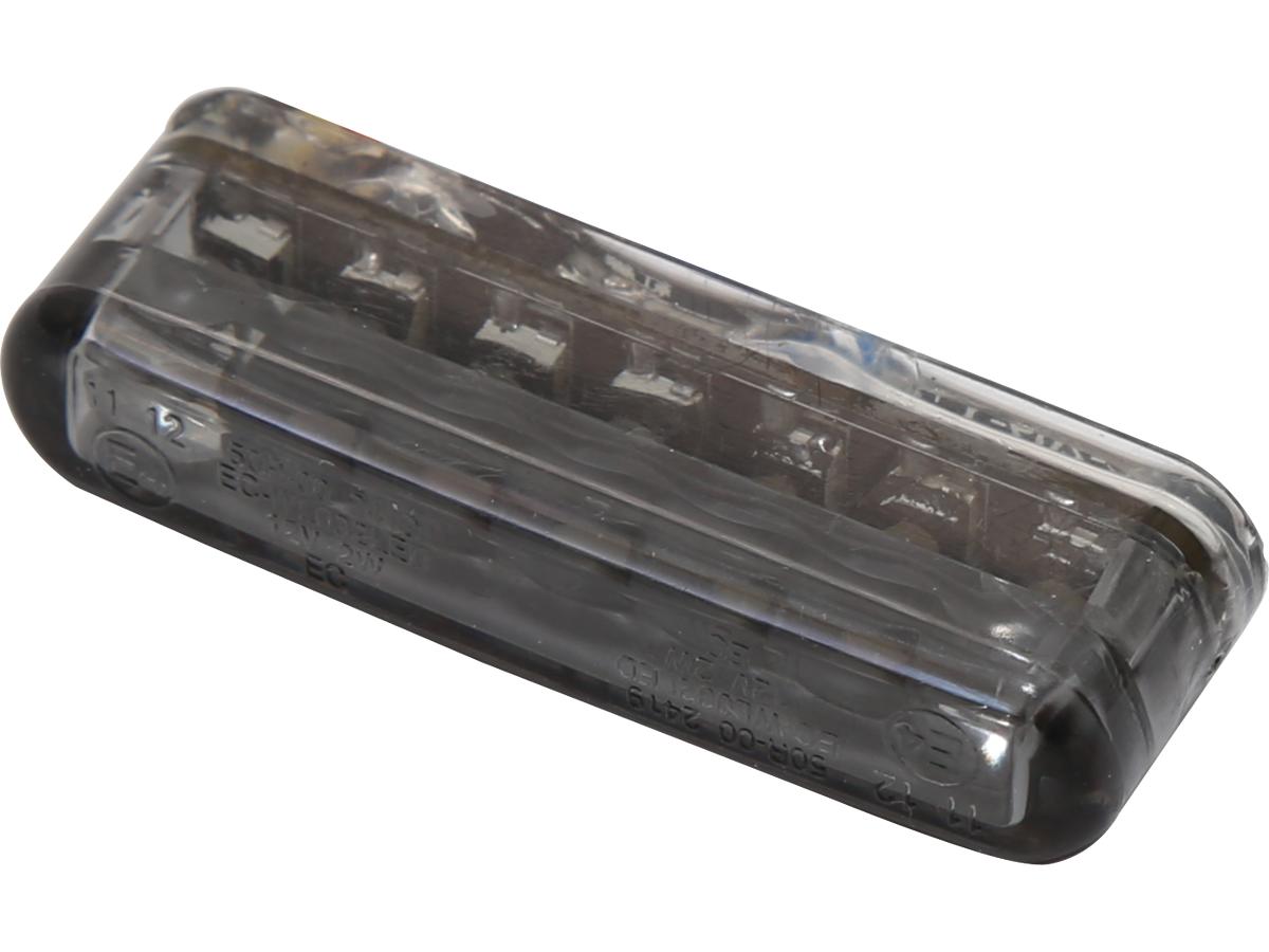 Shin Yo Shorty Led Turn Signal/Taillight/Brake Light Height(mm): 8 , Width(mm): 40 , Depth(mm): 13 , Approved For Horizontal Installation Smoke Led Shin Yo