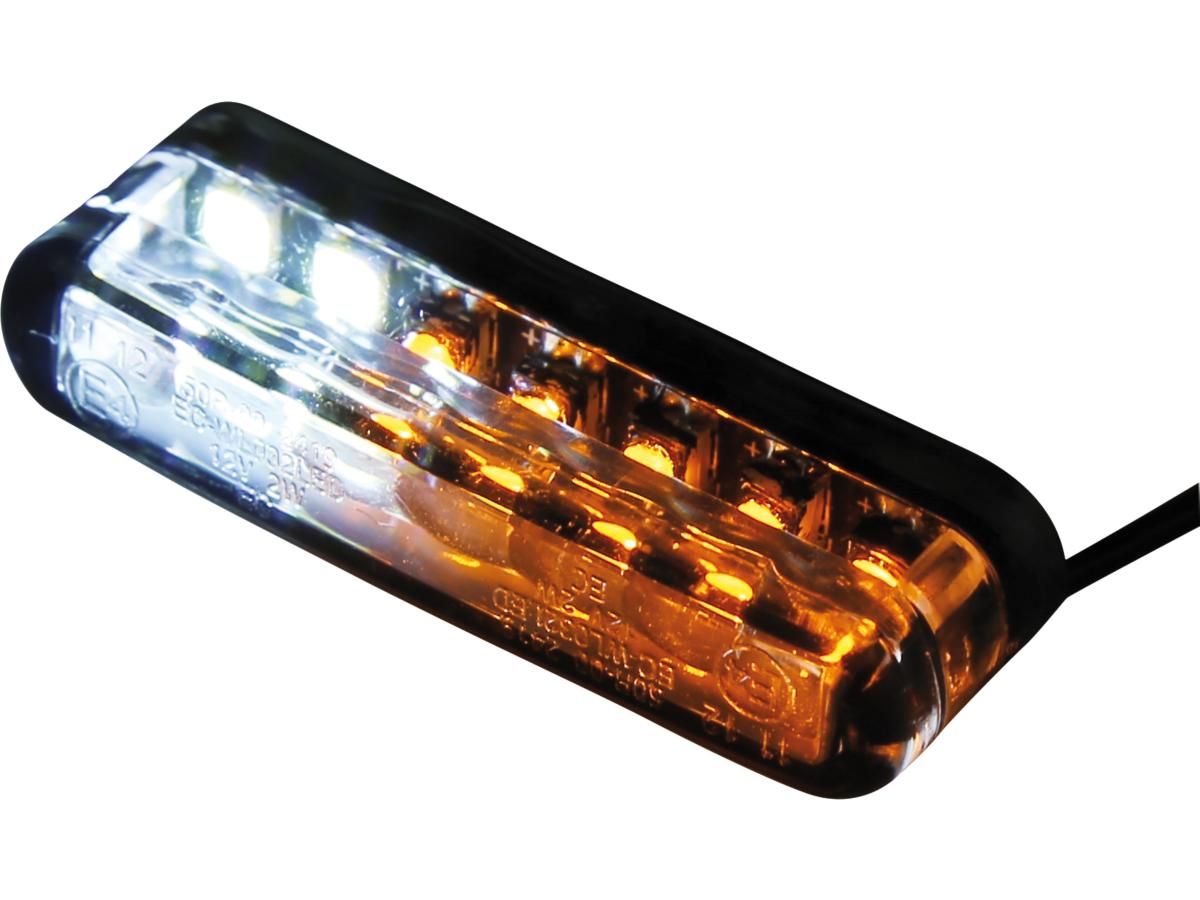 Shin Yo Shorty Led Turn Signal/Position Light Height(mm): 8 , Width(mm): 40 , Depth(mm): 13 , Approved For Horizontal Installation Smoke Led Shin Yo Default Title