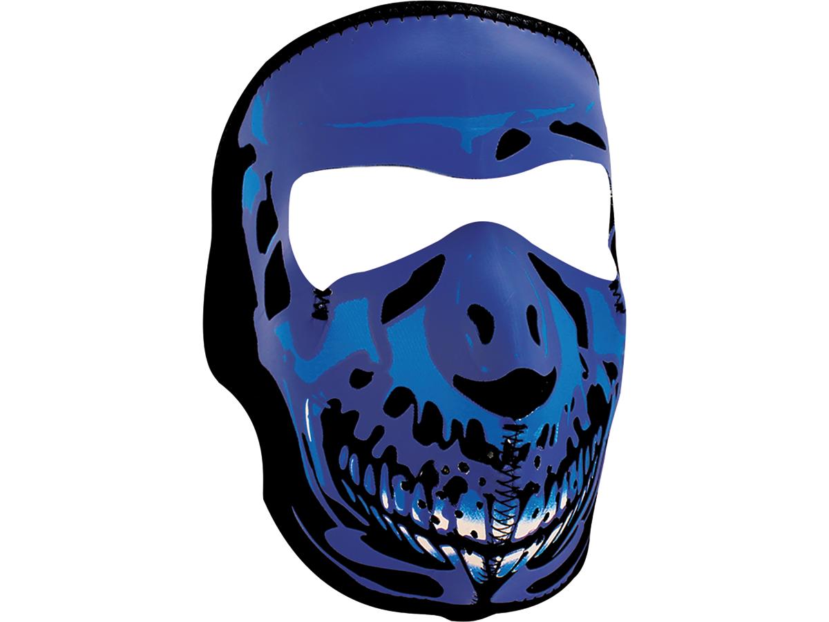 Zan Headgear Chrome Skull Neoprene Full Face Mask Zan Headgear Default Title