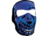 Zan Headgear Chrome Skull Neoprene Full Face Mask Zan Headgear Default Title