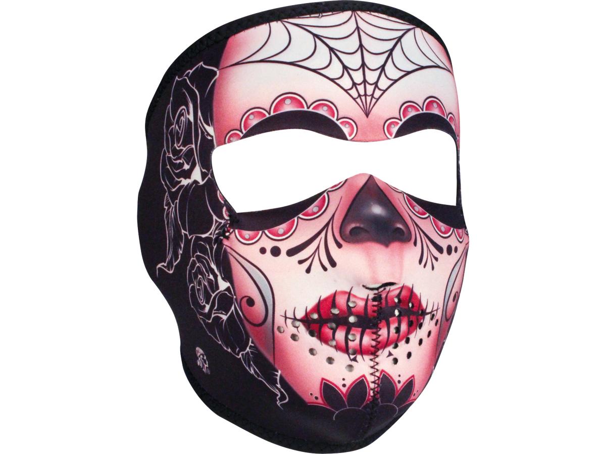 Zan Headgear Sugar Skull Neoprene Full Face Mask Zan Headgear Default Title