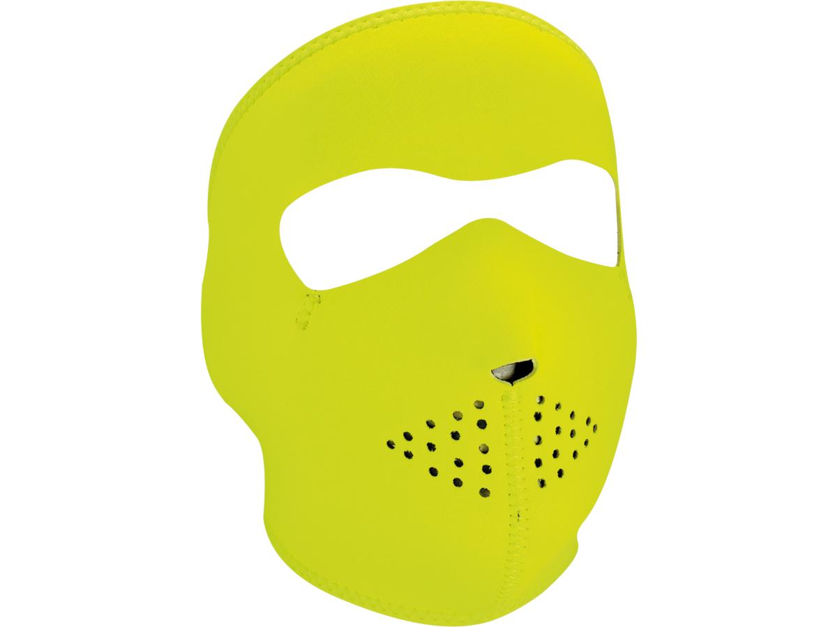 Zan Headgear High Vis Lime Neoprene Full Face Mask Zan Headgear Default Title