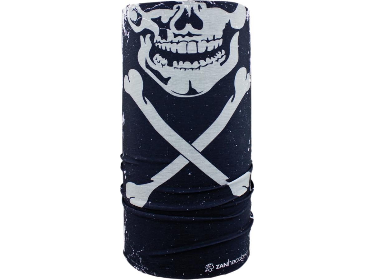Zan Headgear Skull Xbones Motley Polyester Series Tube Zan Headgear Default Title