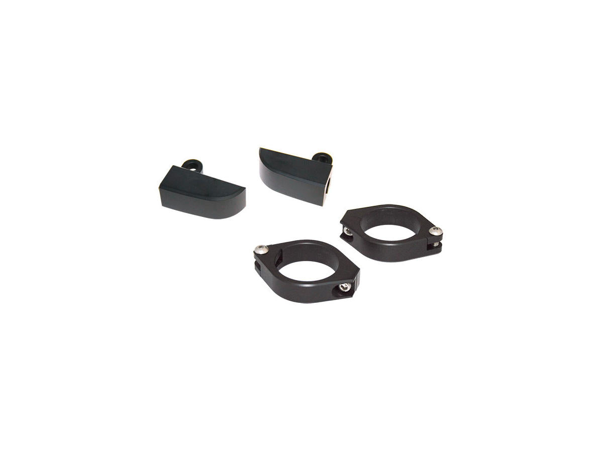 Highsider Turn Signal Bracket For 42, 43 Mm Fork Tubes Black Highsider