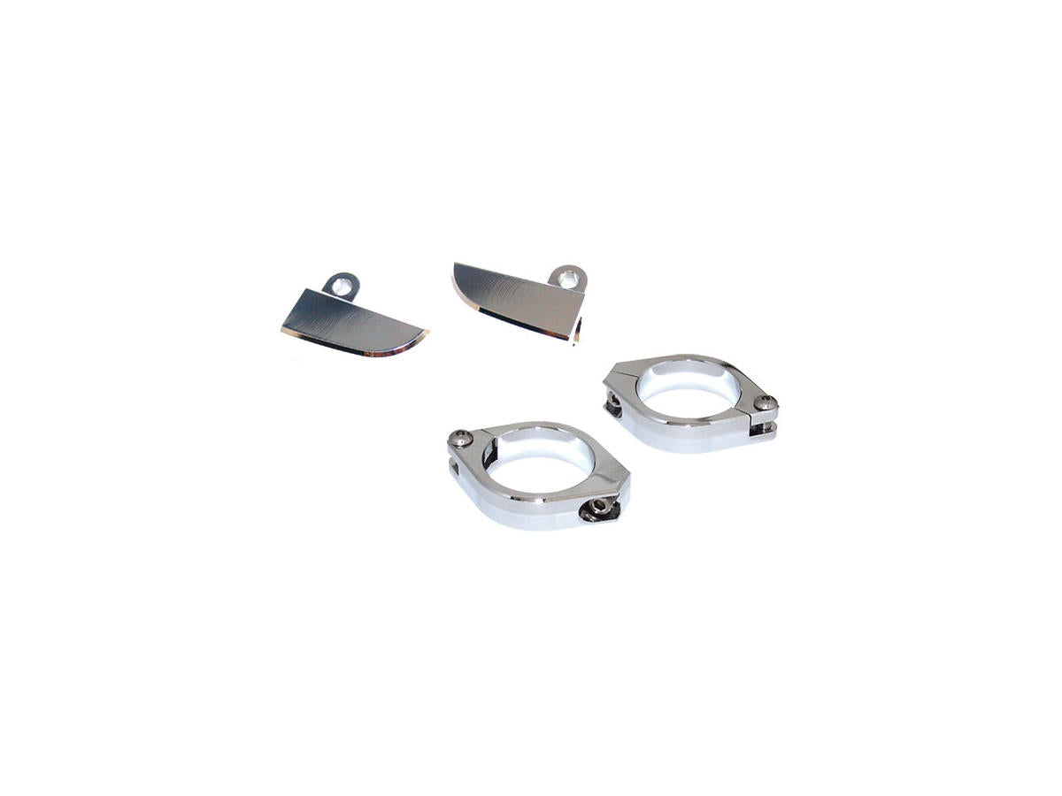 Highsider Turn Signal Bracket For 49 54 Mm Fork Tubes Chrome Highsider