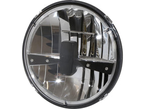 Highsider Type 3 7" Led Reflector Headlight Insert Black Bulb Shield Black Clear Led Highsider
