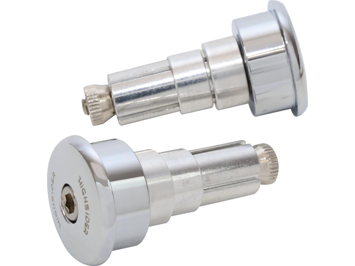 Highsider Bar End Weights Curve Chrome Aluminium Highsider Default Title