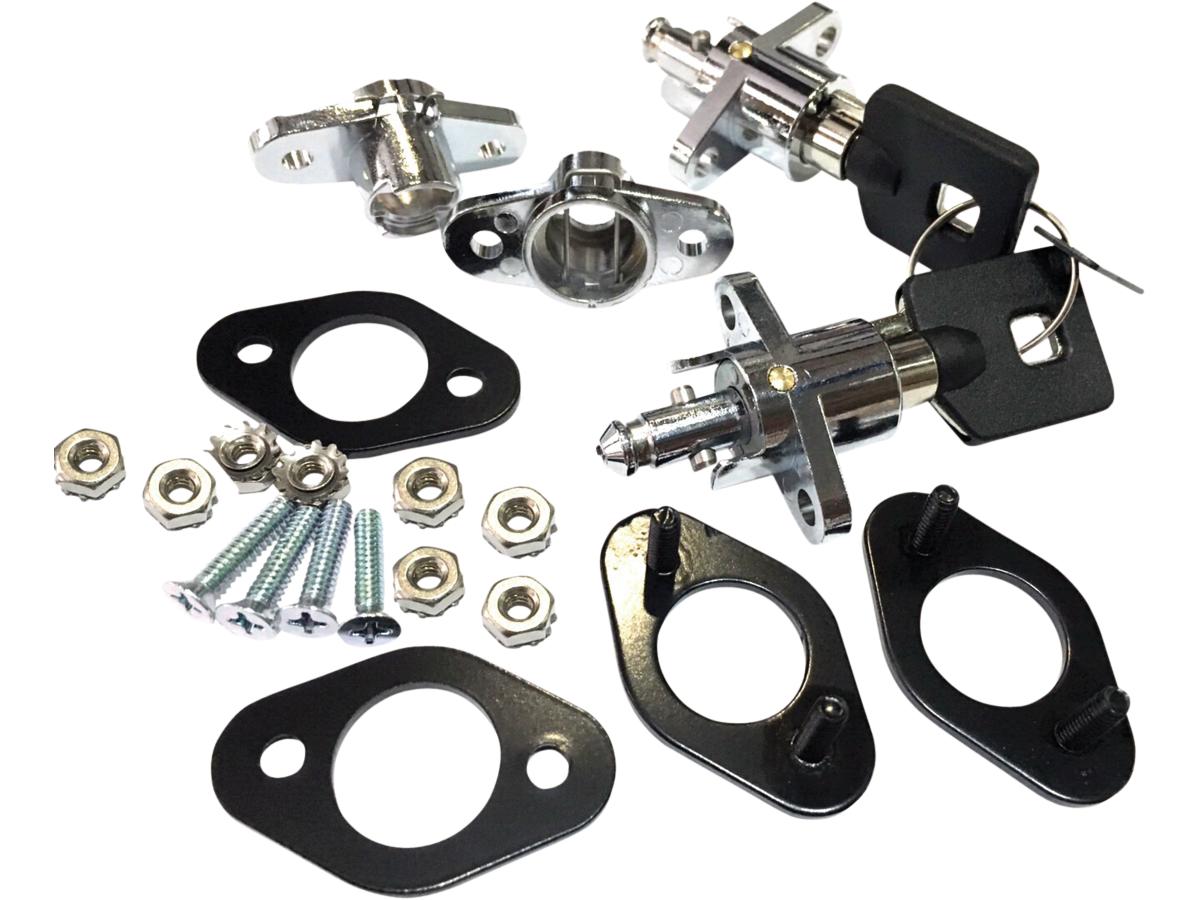 Cce Universal Saddlebag Lock Kit Chrome Cce Default Title