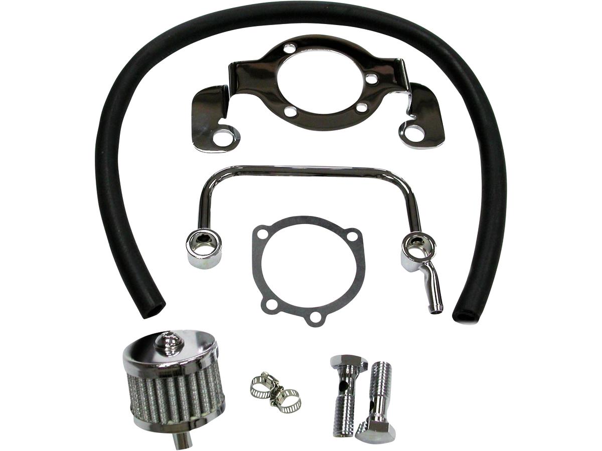 Cce Breather Kit With Mounting Bracket Chrome Cce Default Title