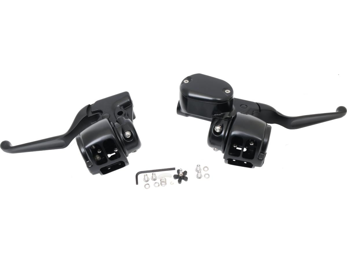 Cce Sportster 14 Up Handlebar Control Kit Black 1/2" Cable Clutch Non Abs Single Disc Cce Default Title